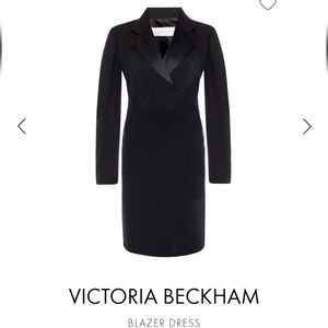 Victoria Beckham Black Blazer Dress